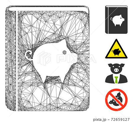Linear Pig Handbook Vector Mesh 72659127
