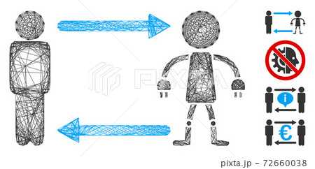 Hatched Man Exchange Robot Vector Mesh Hatched Man Exchange Robot Vector Mesh 72660038