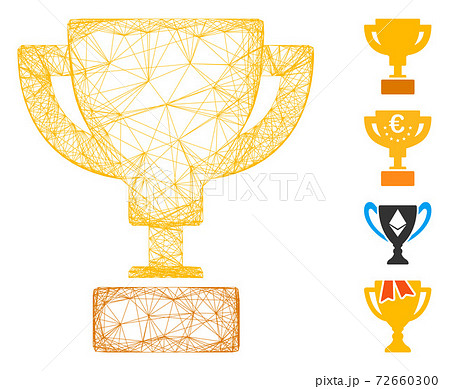 Network Gold Cup Vector Mesh 72660300
