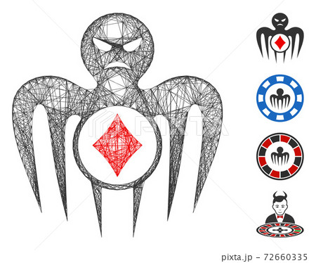 Linear Gambling Spectre Monster Vector Mesh 72660335