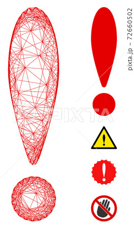Net Exclamation Sign Vector Mesh Net Exclamation Sign Vector Mesh 72660502