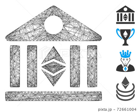 Hatched Classic Ethereum Bank Vector Mesh Hatched Classic Ethereum Bank Vector Mesh 72661004
