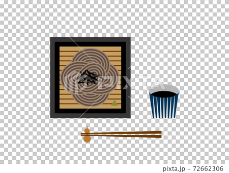 ざるそばのイラスト 72662306