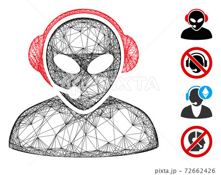 Net Alien Call Center Vector Mesh 72662426