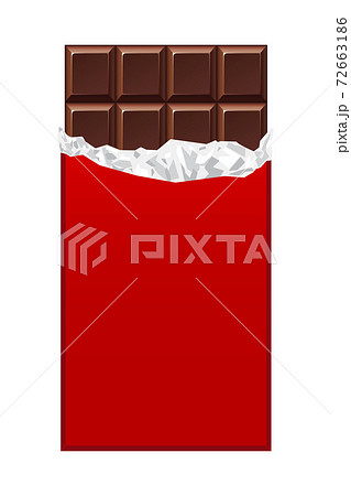 イラスト素材 チョコレート 板チョコのイラスト素材