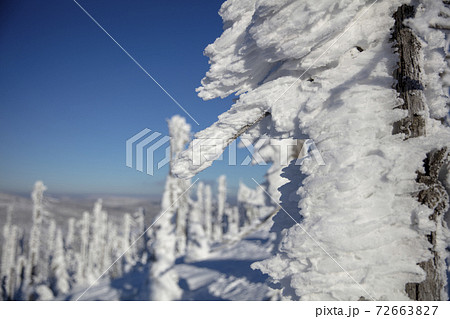 wind and weather shaped abstract snow sculpture 72663827