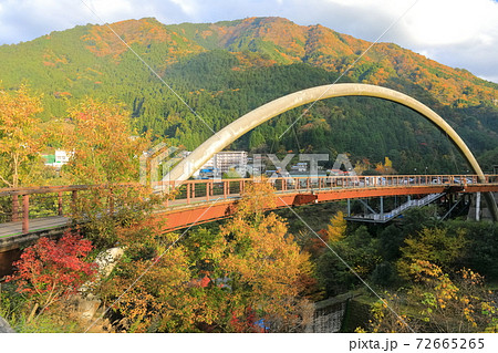 【徳島県】紅葉の祖谷ふれあい公園 72665265