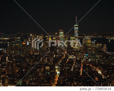 ニューヨークの夜景一望 72665619