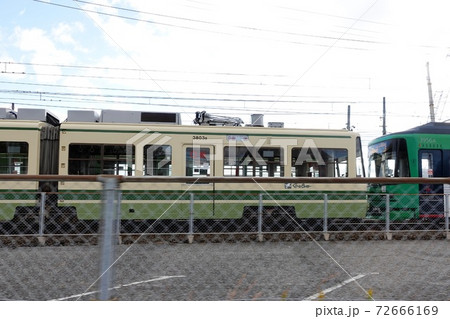 広島電鉄宮島線車両 JR 国道2号線並走区間 広島電鉄宮島線車両 JR 国道2号線並走区間 72666169