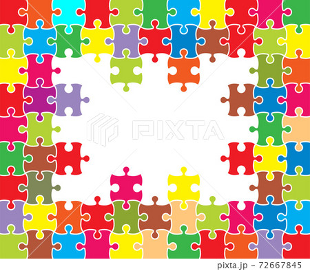 Colorful background puzzle, jigsaw puzzle banner. Vector illustration. Colorful background puzzle, jigsaw puzzle banner. Vector illustration. 72667845