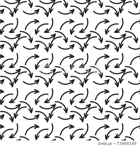 Doodle arrow set collection of hand drawn elements 72668189