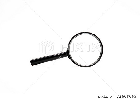 虫眼鏡　白背景 72668665