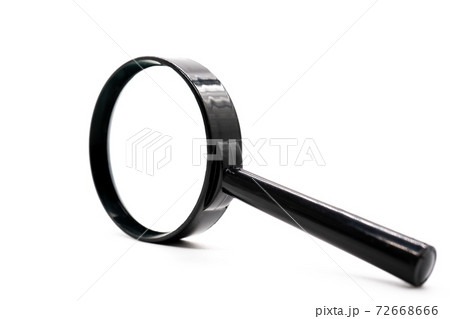 虫眼鏡　白背景 72668666