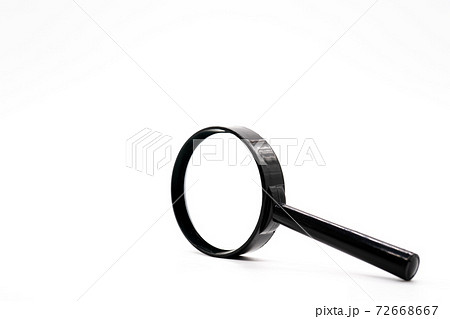虫眼鏡　白背景 72668667