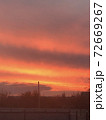Red colour fire sunset sky background 72669267