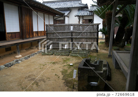 萩 菊屋家住宅の風景の写真素材