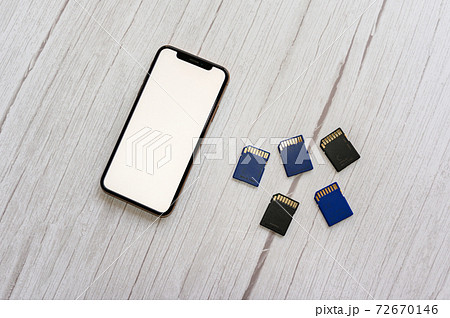 外部メモリとスマホ 72670146