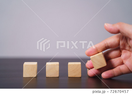 Close up shot of  empty wooden blocks. 72670457