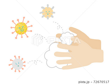 手洗い 除菌のイラスト素材