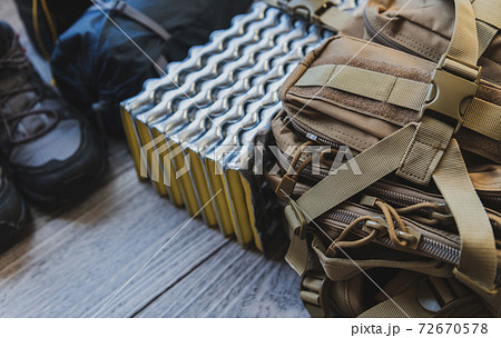 登山 リュックサック クローズアップ素材 登山 リュックサック クローズアップ素材 72670578