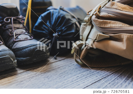 登山 リュックサック クローズアップ素材 登山 リュックサック クローズアップ素材 72670581