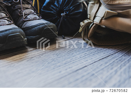 登山 リュックサック クローズアップ素材 登山 リュックサック クローズアップ素材 72670582