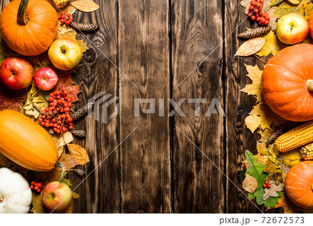 Autumn fruits and vegetables. Autumn fruits and vegetables. 72672573