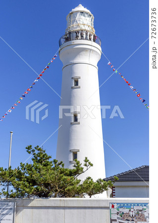 銚子の灯台 万国旗 海と灯台ウィーク 銚子の灯台 万国旗 海と灯台ウィーク 72673736