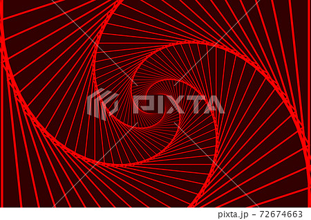 Rotating concentric squares, Square optical illusion pattern - red, Geometric abstract background 72674663