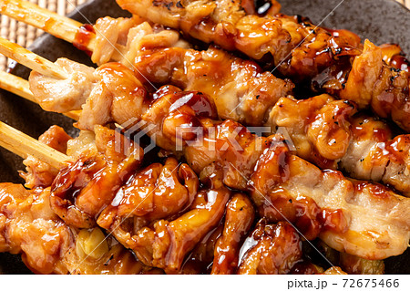 焼き鳥(たれ焼き)盛り合わせ。 72675466
