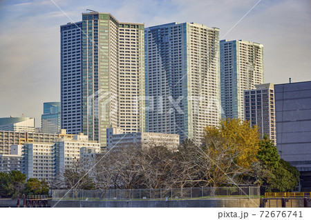 勝どき方面を望む 東京都中央区 勝どき方面を望む 東京都中央区 72676741