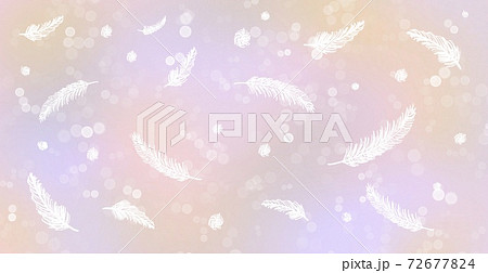 羽やフェザーが舞っている背景イメージのイラスト素材