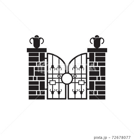 Home fence logo design template 72678077