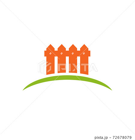 Home fence logo design template 72678079