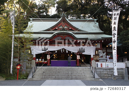 冬の来宮神社・本殿(静岡県熱海市) 冬の来宮神社・本殿(静岡県熱海市) 72680317