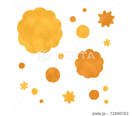 空気中を漂う花粉や菌のイラスト素材