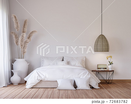 Mininal contemporary style bedroom 3d render 72683782