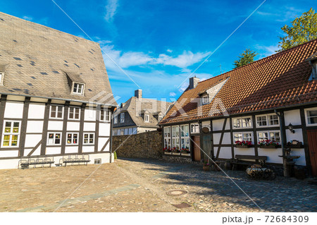 Historical street in Goslar, Germany 72684309