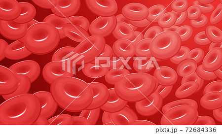 赤血球の背景イラスト_血流_赤_16:9 72684336
