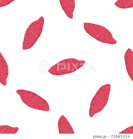 Illustration on theme of bright pattern sweet potato 72685514