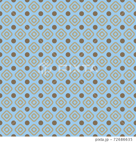 Seamless geometric vector pattern. Abstract background. Brown and blue geometric ornamental vector pattern. Seamless geometric vector pattern. Abstract background. Brown and blue geometric ornamental vector pattern. 72686635