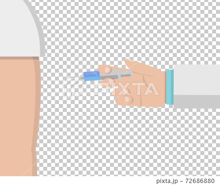插圖素材：疫苗接種病毒，流行性感冒，日冕病毒，手臂滾動，手臂 72686880