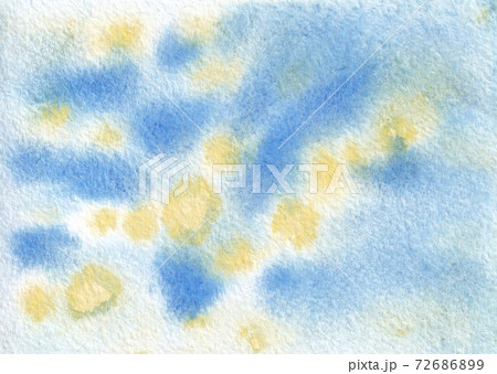 Abstract hand drawn watercolor background. Blue and yellow watercolored background. Abstract hand drawn watercolor background. Blue and yellow watercolored background. 72686899