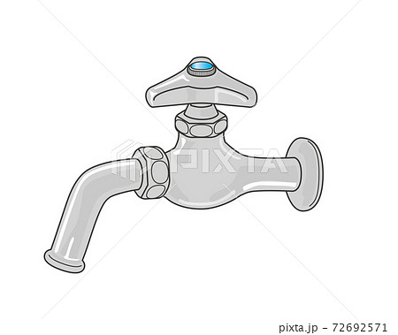 蛇口 イラスト 横向き 単水栓 水漏れ 自在水栓 短い ジョイントの ...