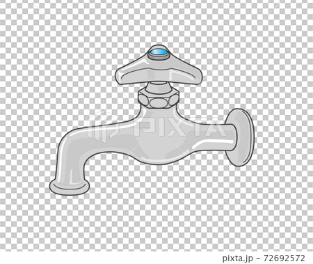 Faucet illustration single faucet sideways 72692572