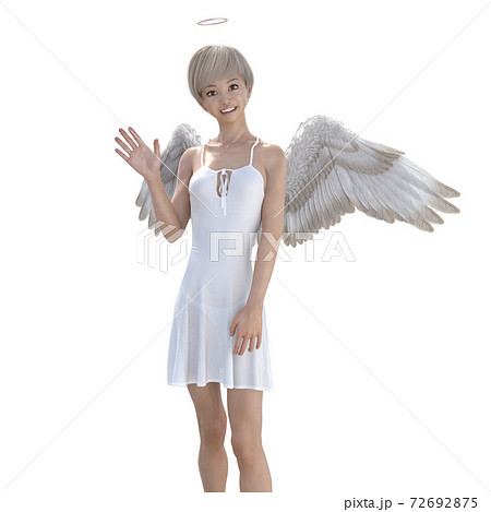 美脚の天使　perming 3DCGイラスト素材 72692875