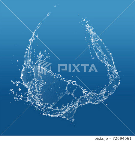 水しぶきのイラスト素材