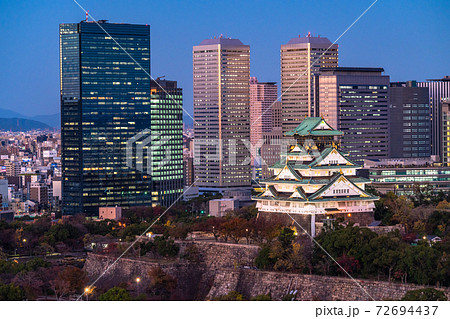 《大阪府》大阪城・夜景 72694437