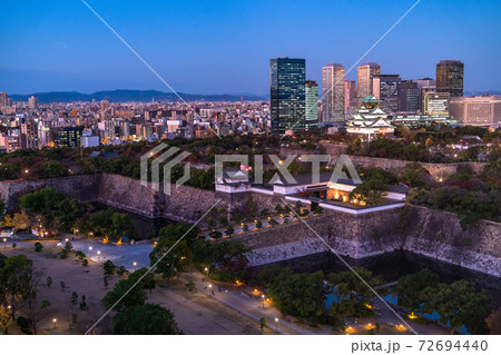 《大阪府》大阪城・夜景 72694440