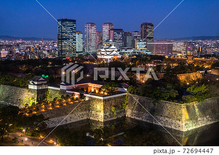 《大阪府》大阪城・夜景 72694447